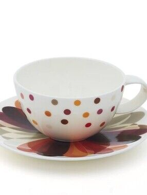 Crate & Barrel Coffee Cup & Saucer Teacup
